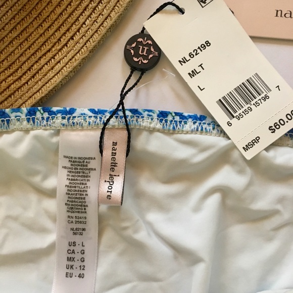 Nanette Lepore bikini bottoms, size large, lined - Picture 4 of 5
